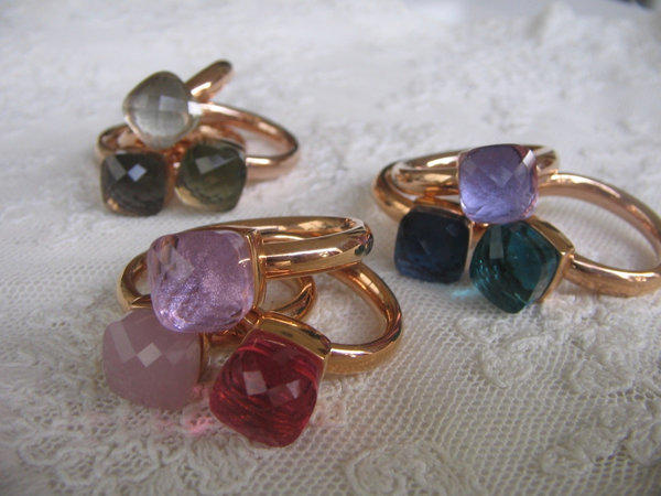 Firenze Ring Small - altrosé opal