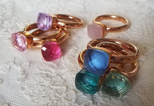 Firenze Ring Small - altrosé opal